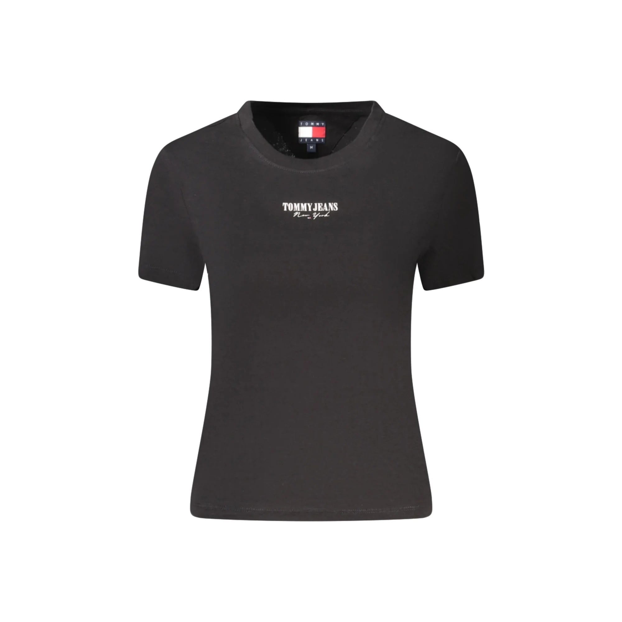 Tommy Hilfiger T-Shirt Maniche Corte Donna Nera Stampa Logo Nero - foto prodotto